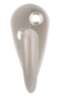 Afbeeldingen van Siro Kapstokhaak metaal - boorafstand 10mm/L 43mm/H 38mm/B 19mm nikkel mat 