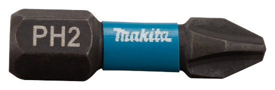 Afbeeldingen van Makita Slagschroefbit X Impact Black - PH2x25mm