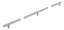 Afbeeldingen van Siro T-greep metaal - boorafstand 2x480mm/L 1040mm/H 32mm/B 12mm - RVS