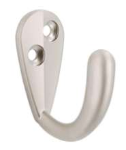 Afbeeldingen van Siro Kapstokhaak metaal - boorafstand 10mm/L 43mm/H 38mm/B 19mm nikkel mat 