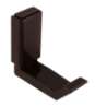 Afbeeldingen van Siro Kapstokhaak kunststof - boorafstand 20mm/L 51mm/H 57mm/B 22mm - bruin 
