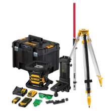 Afbeeldingen van DeWALT Tool connect roterende laser 18v groen met bluetooth + statief + meetlat