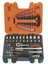 Afbeeldingen van Bahco doppenset 1/4", 1/2" 41 delig (S410)