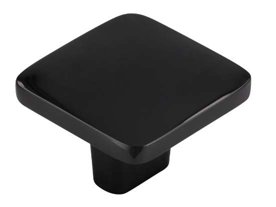 Afbeeldingen van Siro Meubelknop metaal - L 33mm/H 22mm/B 33mm zwart chroom glanzend 