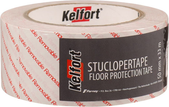 Afbeeldingen van Kelfort stuclopertape - 50mm 33 meter per rol 