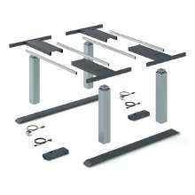 Afbeeldingen van Hettich LegaDrive Systems Tafelonderstelset benchwerkplek, zilver, grafietgrijs