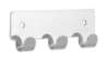 Afbeeldingen van Siro Haaklijst metaal - boorafstand 84mm/L 114mm/H 16mm/B 41mm - chroom glanzend 