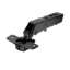 Afbeeldingen van Hettich Sensys hoekscharnier W45 veerloos (Sensys 8669 W45), in obsidiaanzwart, opliggend, openingshoek 95°, TH-boorbeeld 52 x 5,5 mm, voor schroefbevestiging (-)