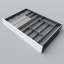 Afbeeldingen van Blum Bestekindeling met foliehouder Legrabox houtdecor - corpusbreedte 900-1000mm diepte 600mm - houtdecor zwart/aluminium OL.SA6090S4BEST