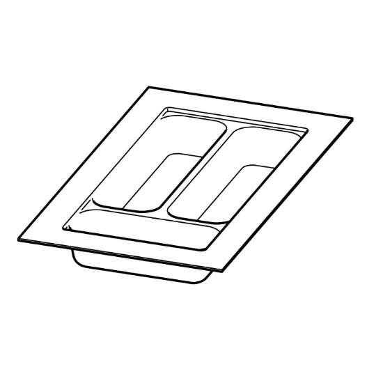 Afbeeldingen van Hettich OrgaTray 440, zilver, 380 - 440 / 201 - 250