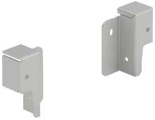 Afbeeldingen van Hettich Set achterwandverbinder ArciTech 78 mm, zilver, links en rechts
