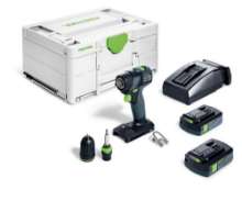 Afbeeldingen van Festool accu-schroefboormachine TXS 18-C 3,0-Plus - 18V 2x3.0Ah accu - inclusief snellader in Systainer
