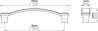 Afbeeldingen van Siro Meubelgreep metaal - boorafstand 96mm/L 110mm/H 22mm/B 14mm chroom glanzend/ transparant 