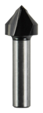Afbeeldingen van Makita V-groeffrees - Ø15,9x12,7mm 90° - schacht Ø8mm 2 beitels