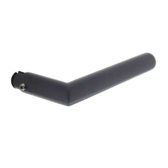Afbeeldingen van INTERSTEEL Gatdeel Jura recht Hoek 90°ø19mm RVS zwart 0583