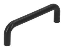 Afbeeldingen van Siro Meubelgreep kunststof - boorafstand 96mm/L 106mm/H 34mm/B 10mm zwart 