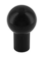 Afbeeldingen van Siro Meubelknop kunststof - L 15mm/H 24mm/B 15mm - zwart 