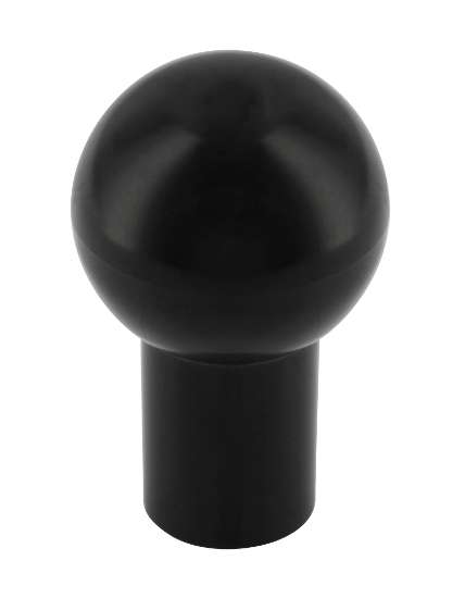 Afbeeldingen van Siro Meubelknop kunststof - L 15mm/H 24mm/B 15mm - zwart 