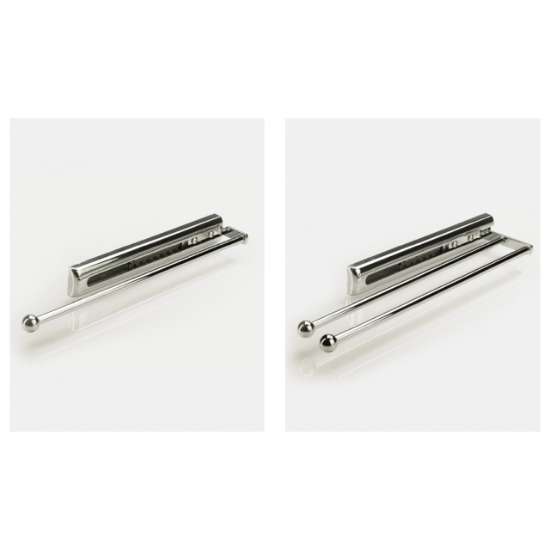 Afbeeldingen van Hettich Uittrekbare handdoekhouder, 370 mm lang