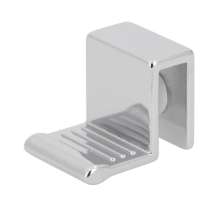 Afbeeldingen van Siro Spiegeldeurgreep metaal - L 27mm/H 21mm/B 20mm chroom glanzend/wit 
