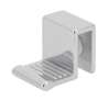 Afbeeldingen van Siro Spiegeldeurgreep metaal - L 27mm/H 21mm/B 20mm chroom glanzend/wit 