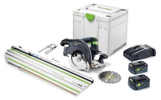Afbeeldingen van Festool Accu-Pendelkapzaagmachine HKC 55 5,2EBI-Set-FSK420