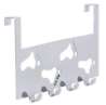 Afbeeldingen van Siro Deurkapstok metaal - met 4 haken L 255mm/H 34mm/B 140mm - chroom glanzend 