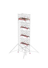 Afbeeldingen van Altrex Rolsteiger breed - aluminium met voorloopleuningen en schoren in de basis RS TOWER 42
