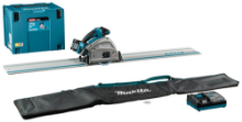 Afbeeldingen van Makita invalcirkelzaag SP001GM102 - 40V Max 1x4.0Ah accu - inclusief oplader en geleiderail in Mbox