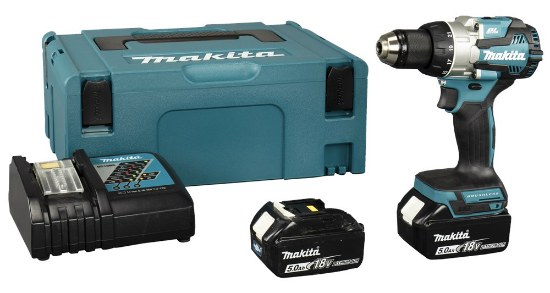 Afbeeldingen van Makita 18 V Boor-/schroefmachine DDF489RTJ