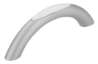 Afbeeldingen van Siro Meubelgreep metaal - boorafstand 64mm/L 81mm/H 26mm/B 9mm - aluminium/wit 
