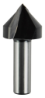 Afbeeldingen van Makita V-groeffrees - Ø28,6x22,2mm 90° - schacht Ø12mm 2 beitels