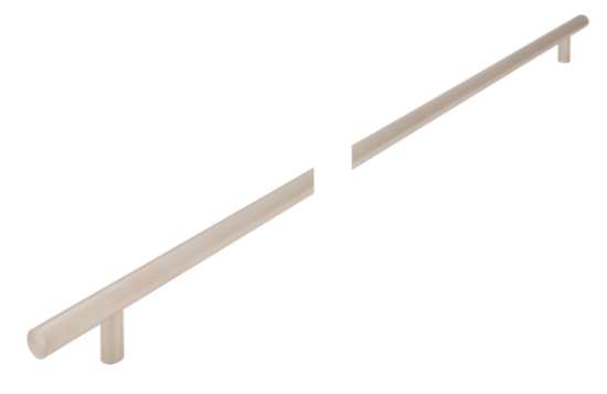 Afbeeldingen van Siro Meubelgreep metaal - boorafstand 736mm/L 816mm/H 32mm/B 12mm nikkel mat 