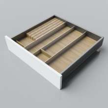 Afbeeldingen van Blum Bestekindeling Legrabox - corpusbreedte 550-600 diepte 550mm - fineer eiken/aluminium OL.EA5560S2BEST