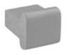 Afbeeldingen van Siro Meubelknop metaal - L 16mm/H 20mm/B 16mm - aluminium 