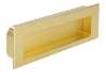 Afbeeldingen van Siro Schelpgreep metaal - boorafstand 96mm/L 112mm/H 13mm/B 38mm messing glanzend/ mat 