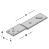 Afbeeldingen van GB Vloerkozijnstrip 110x10x170 60x8 Thermisch Verzinkt