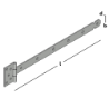 Afbeeldingen van GB kruisheng zwaar - 600x40x4mm - zink magnesium