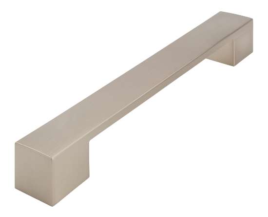 Afbeeldingen van Siro Meubelgreep metaal - boorafstand 160/192mm/L 205mm/H 25mm/B 25mm RVS effect 