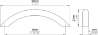 Afbeeldingen van Siro Meubelgreep metaal - boorafstand 96mm/L 108mm/H 27mm/B 9mm RVS effect 