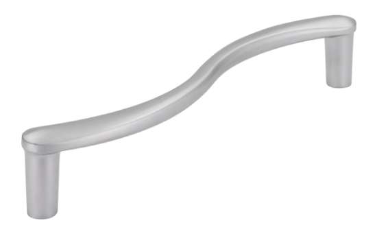 Afbeeldingen van Siro Meubelgreep metaal - boorafstand 128mm/L 141mm/H 26mm/B 25mm chroom mat 