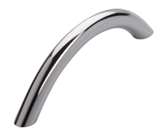 Afbeeldingen van Siro Meubelgreep metaal - boorafstand 96mm/L 114mm/H 31mm/B 10mm chroom glanzend 