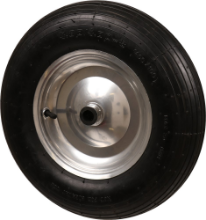 Afbeeldingen van Kelfort Luchtband - Ø400mm (250kg) - met gegalvaniseerde velg en rollager 