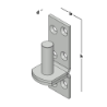 Afbeeldingen van GB plaatduim - Ø16x45mm 38x4mm - zink magnesium