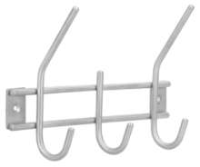Afbeeldingen van Siro Haaklijst metaal - boorafstand 196mm/L 220mm/H 50mm/B 138mm RVS boorafstand 