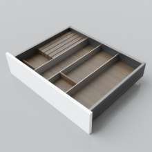 Afbeeldingen van Blum Bestekindeling voor werkbestek Legrabox - corpusbreedte 550-600 diepte 450mm - notenhout/aluminium OL.NA4560S2BEST
