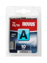 Afbeeldingen van Novus dundraad nieten A 53/10 SH 1000st.