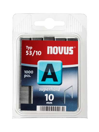 Afbeeldingen van Novus dundraad nieten A 53/10 SH 1000st.