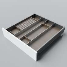 Afbeeldingen van Blum Bestekindeling voor messen Legrabox - corpusbreedte 550-600 diepte 600mm - notenhout/aluminium OL.NA6060S2BEST