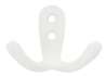 Afbeeldingen van Siro Kapstokhaak metaal - boorafstand 11mm/L 45mm/H 28mm/B 60mm - wit 